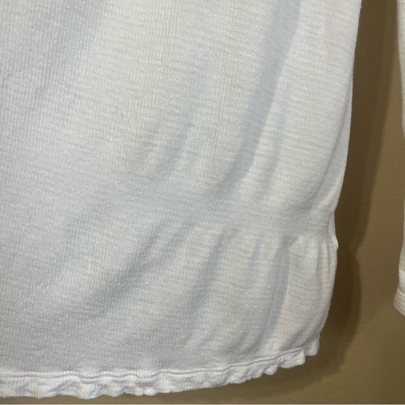 Soft Surroundings Long Sleeve White Blouse With Lace Detail Size XL - Picture 9 of 9